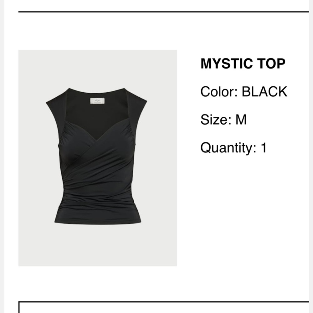 Mystic Black Sleeveless Top ARTIZIA NWT